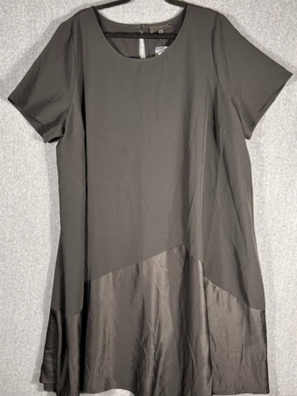 Lane Bryant Mixed Media Dress Womens Sz 26/28 Black Plus Size NWT